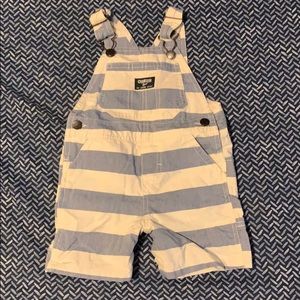 OshKosh B’gosh 12 month overalls striped